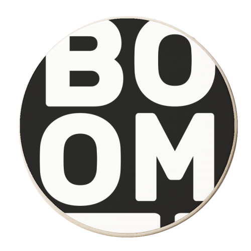 Boom - personalised beer coaster by The Native State