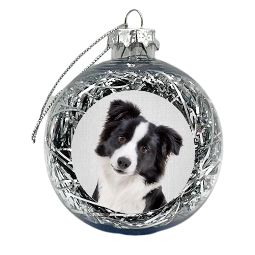 Border Collie - Colorful - xmas bauble by Gal Design
