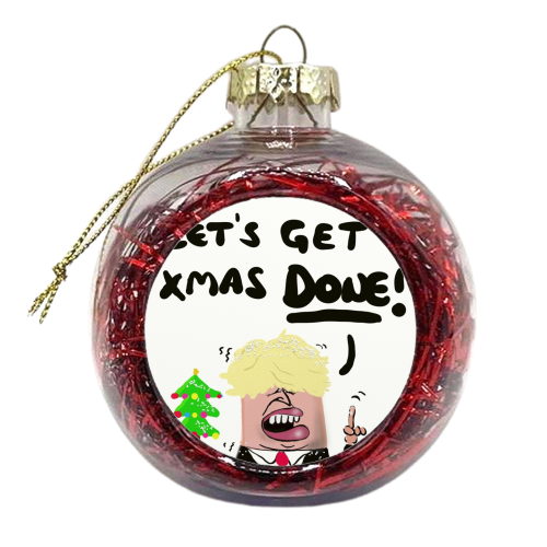 Boris Christmas - xmas bauble by David Black