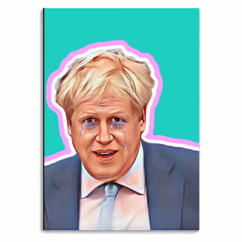 Boris Glitter Tears - personalised A4, A5, A6 notebook by DOLLY WOLFE