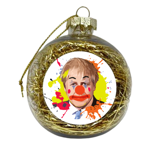 Boris The Clown - xmas bauble by DOLLY WOLFE