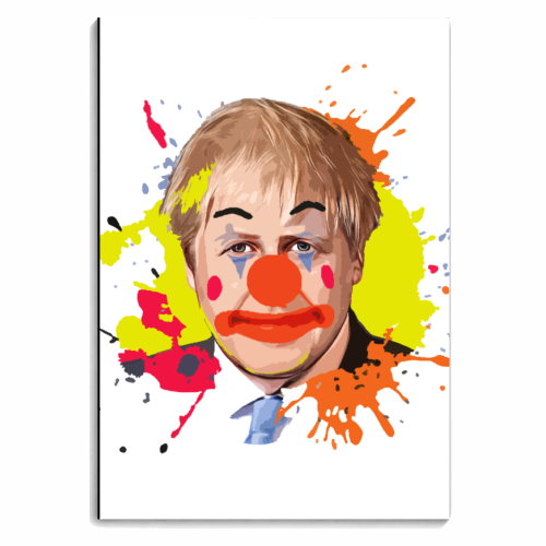 Boris The Clown - personalised A4, A5, A6 notebook by DOLLY WOLFE