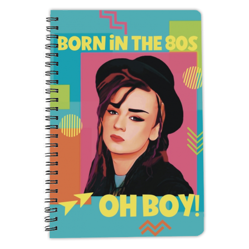 Born in the 80s Oh Boy! - personalised A4, A5, A6 notebook by Giddy Kipper
