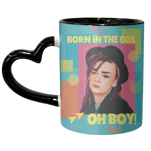 Born in the 80s Oh Boy! - unique mug by Giddy Kipper