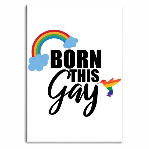 born this gay - personalised A4, A5, A6 notebook by Anastasios Konstantinidis