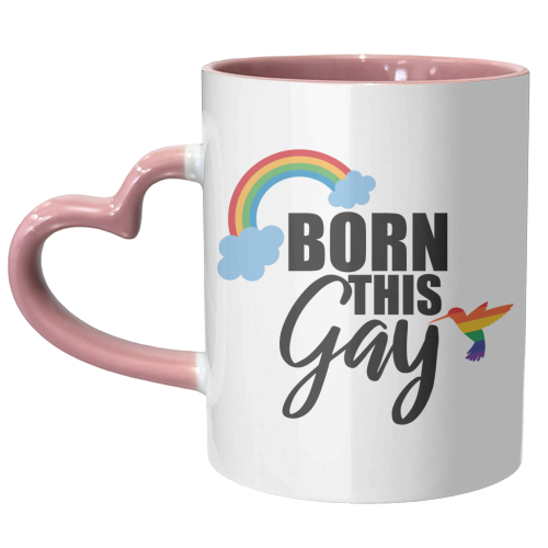 born this gay - unique mug by Anastasios Konstantinidis