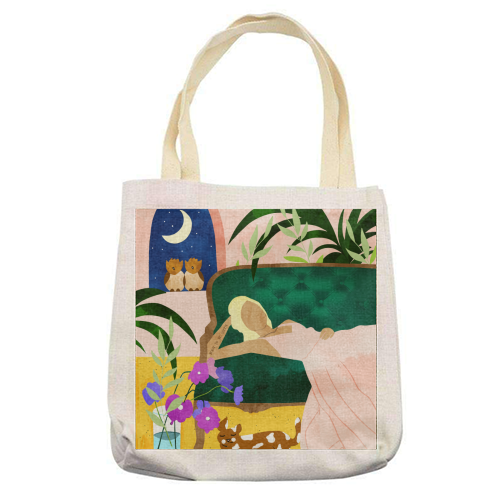 Born to be Queen - printed canvas tote bag by Uma Prabhakar Gokhale