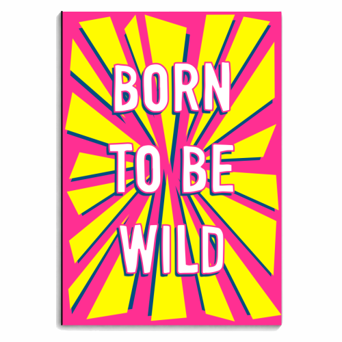 Born To Be Wild - personalised A4, A5, A6 notebook by Adam Regester