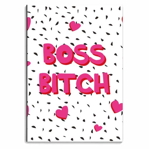 Boss Bitch - personalised A4, A5, A6 notebook by Laura Lonsdale