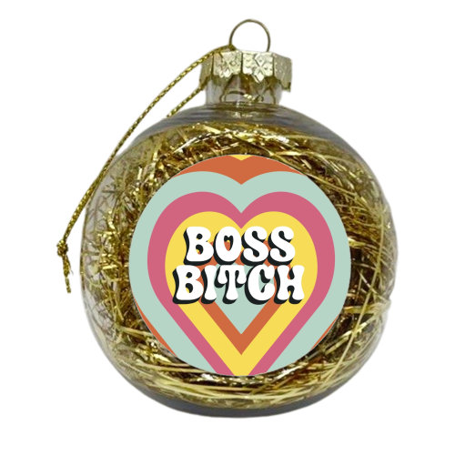 Boss Bitch - xmas bauble by Giddy Kipper