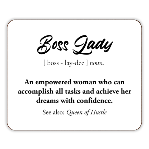 boss lady definion - designer placemat by timsal shol