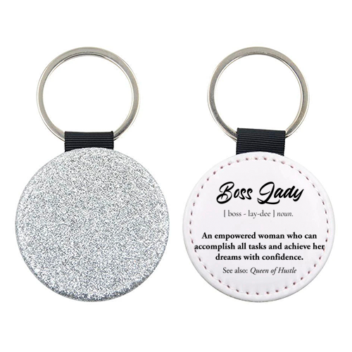 boss lady definion - keyring by timsal shol