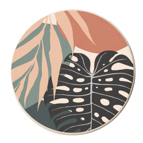 Botanical and tropical - personalised beer coaster by Vitor Costa