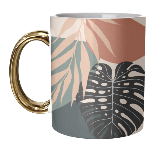 Botanical and tropical - unique mug by Vitor Costa