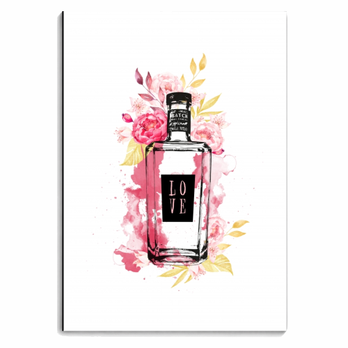 Botanical Love Bottle - personalised A4, A5, A6 notebook by Natalie Hancock