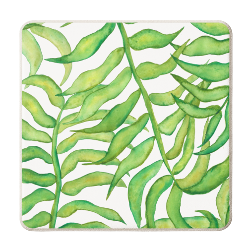 Botanical Watercolour - personalised beer coaster by holly crerar