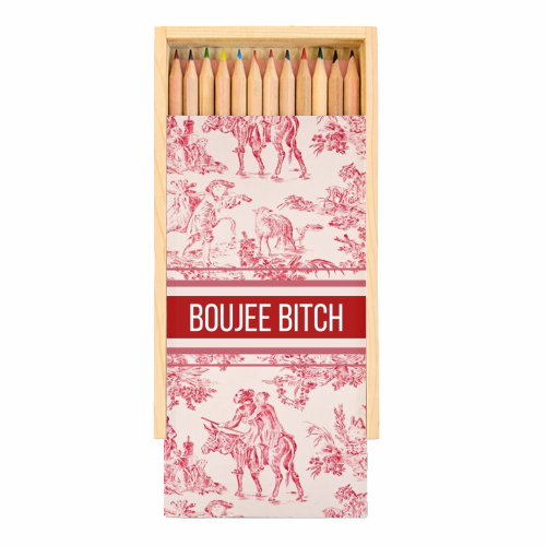 BOUJEE BITCH - Coloured Pencils with Box by Lilly Rose