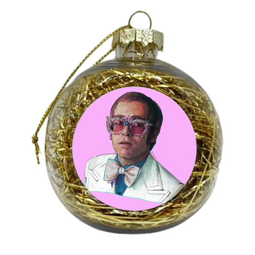 Bow Tie - xmas bauble by Beverley Rae