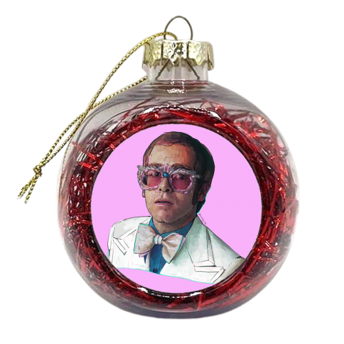 Bow Tie - xmas bauble by Beverley Rae