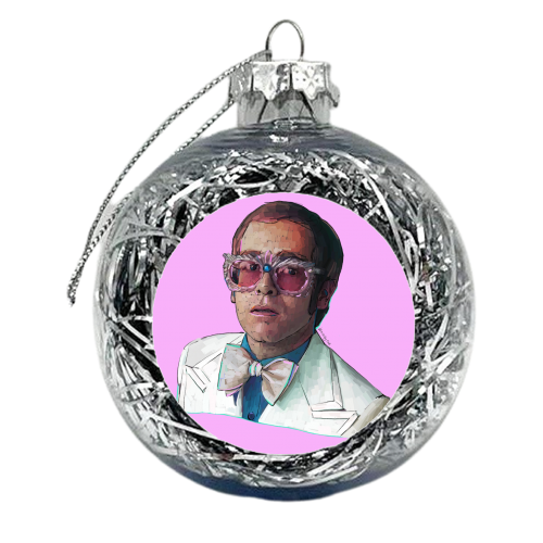 Bow Tie - xmas bauble by Beverley Rae