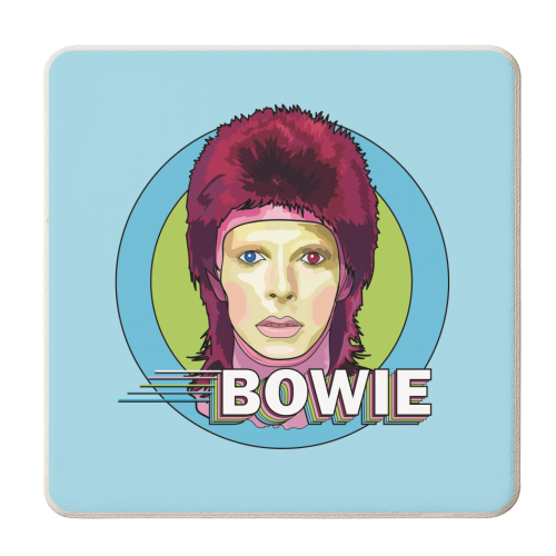 Bowie Collection - personalised beer coaster by Catherine Critchley.