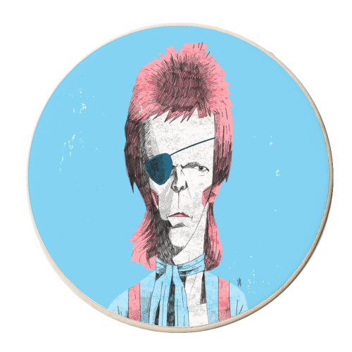 Bowie Design - Ziggy 03 - personalised beer coaster by Alexander Jackson