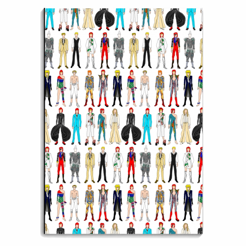 Bowie Fashion - personalised A4, A5, A6 notebook by Notsniw Art