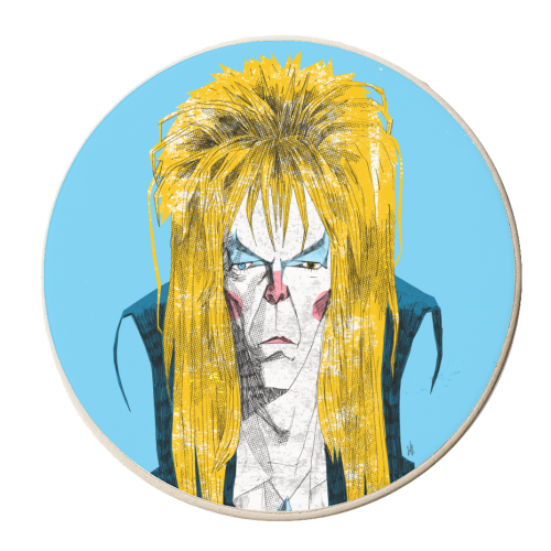 Bowie - Labyrinth - personalised beer coaster by Alexander Jackson