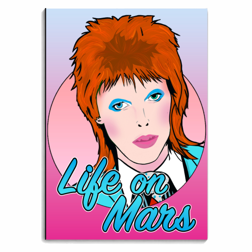 Bowie - Life on Mars - personalised A4, A5, A6 notebook by Bite Your Granny