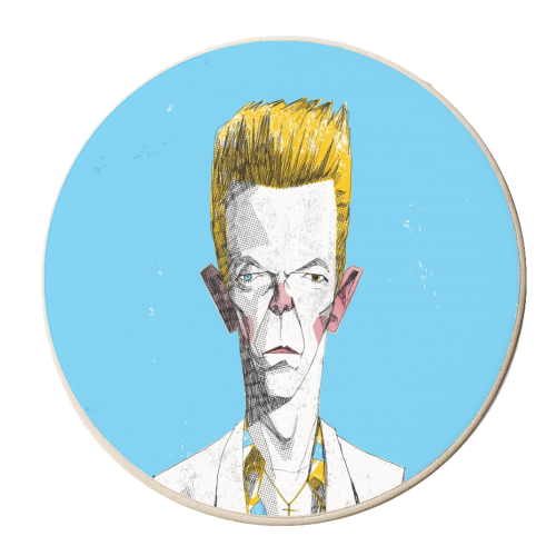 Bowie - personalised beer coaster by Alexander Jackson