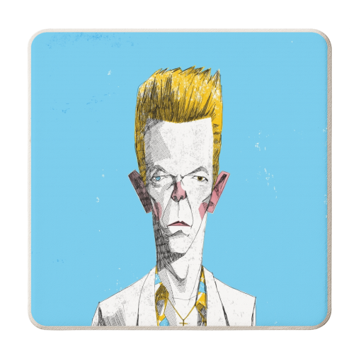 Bowie - personalised beer coaster by Alexander Jackson