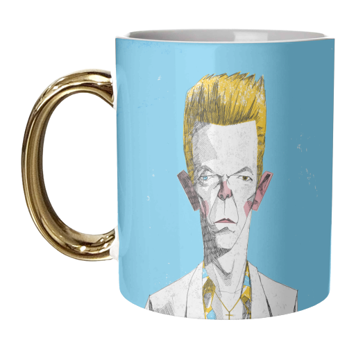 Bowie - unique mug by Alexander Jackson