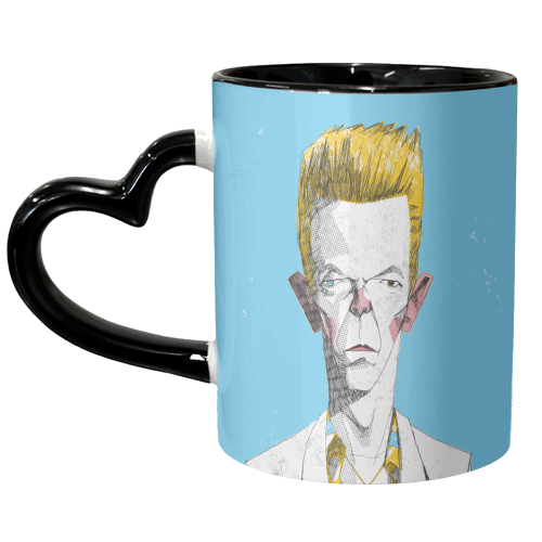 Bowie - unique mug by Alexander Jackson