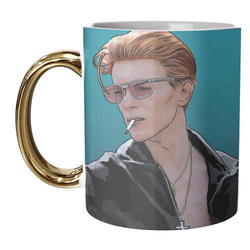 Bowie - unique mug by Dan Avenell