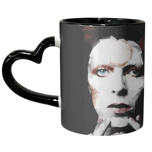 Bowie - unique mug by Natasha Troy