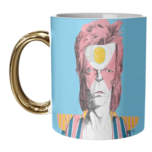 Bowie - Ziggy 01 - unique mug by Alexander Jackson