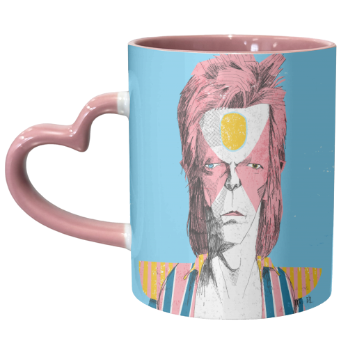 Bowie - Ziggy 01 - unique mug by Alexander Jackson