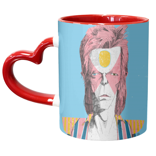 Bowie - Ziggy 01 - unique mug by Alexander Jackson