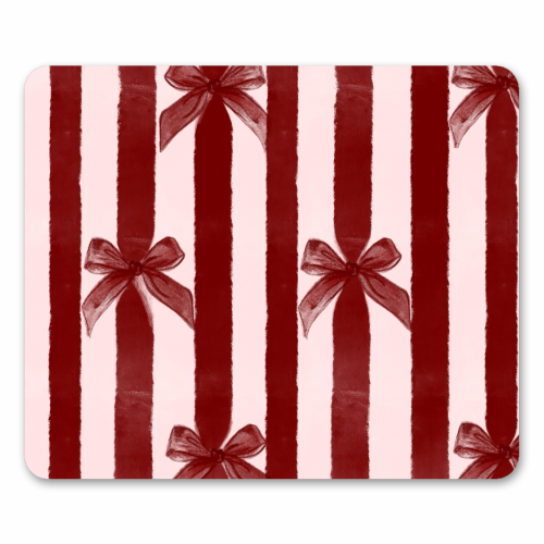Bows and Ribbons - mouse mat by Yaz Raja
