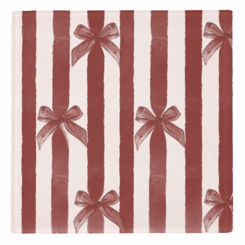 Bows and Ribbons - personalised beer coaster by Yaz Raja