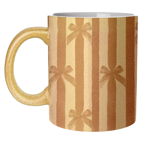 Bows and Ribbons - unique mug by Yaz Raja