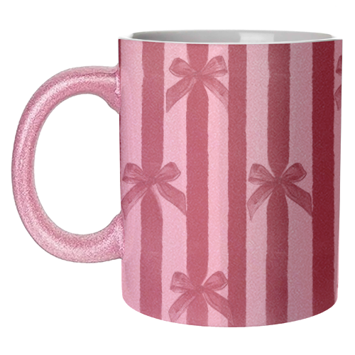 Bows and Ribbons - unique mug by Yaz Raja