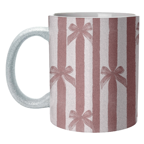 Bows and Ribbons - unique mug by Yaz Raja
