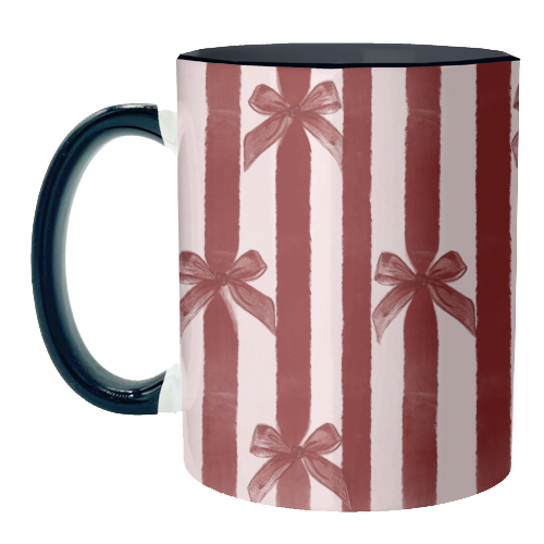 Bows and Ribbons - unique mug by Yaz Raja