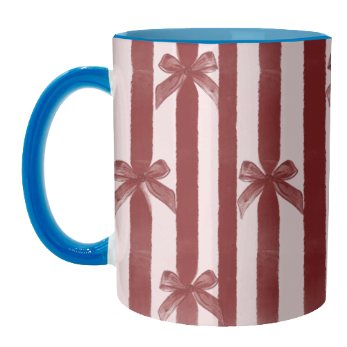 Bows and Ribbons - unique mug by Yaz Raja