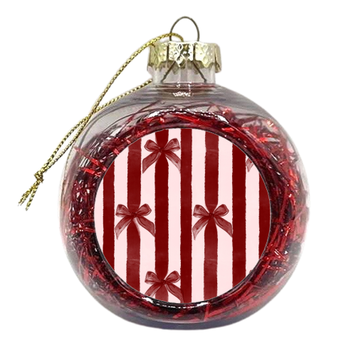 Bows and Ribbons - xmas bauble by Yaz Raja