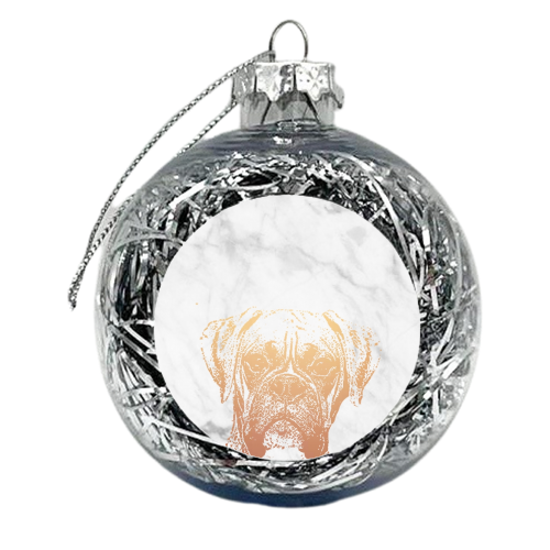BOXER DOG - xmas bauble by Wallace Elizabeth