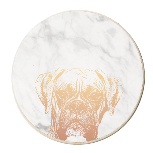 BOXER DOG - personalised beer coaster by Wallace Elizabeth
