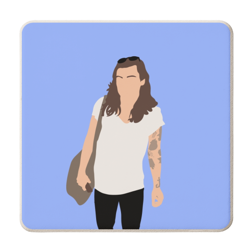 Boy band styles airport 2016 - personalised beer coaster by The Girl Next Draw