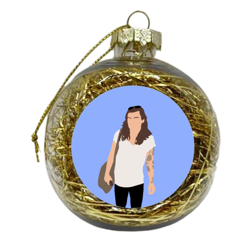 Boy band styles airport 2016 - xmas bauble by The Girl Next Draw